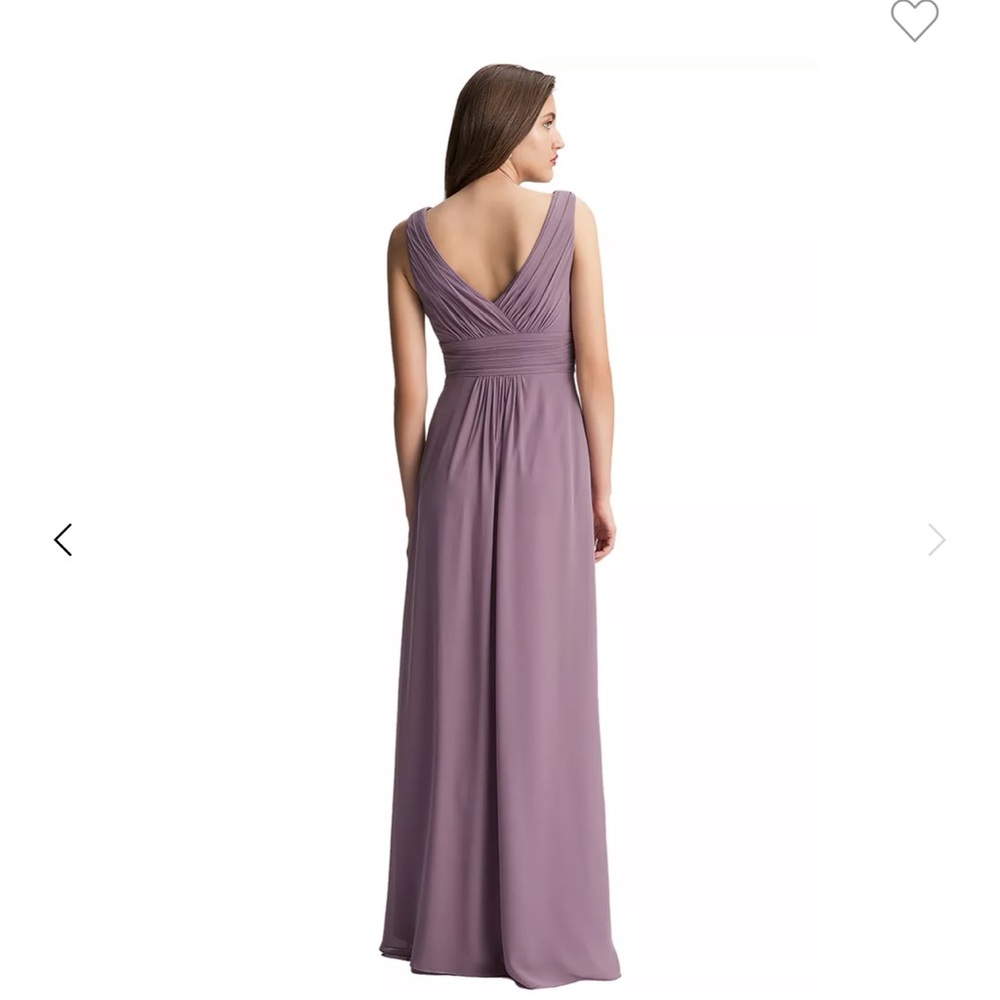 Bill Levkoff a-line bridesmaid dress in color Frost Rose